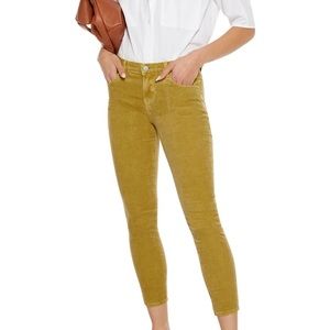 J brand corduroy cropped skinny pants